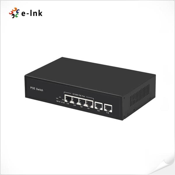 Quality 4-port 10/100BASE-T PoE and 2-port 100BASE-T Uplink Ethernet Switch for sale