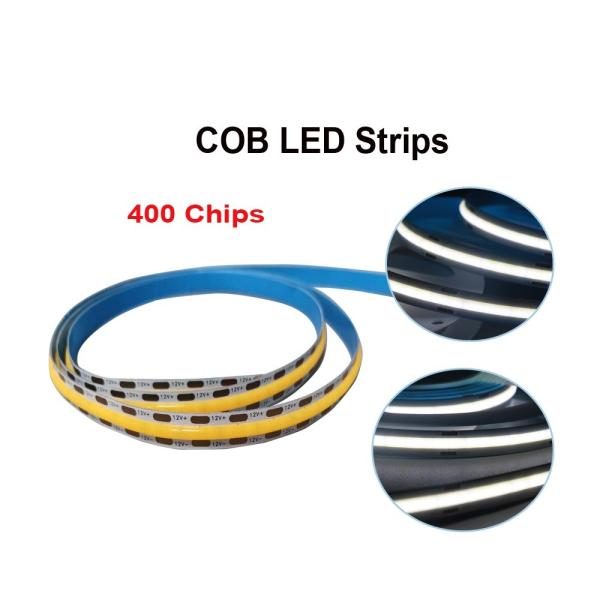 Cuttable 12VDC COB LED Tape 400LEDs / M 10mm For Building 10mm Cuttable