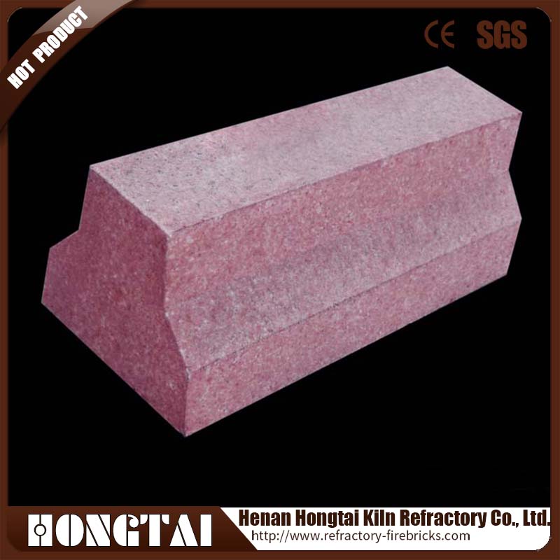 Steel Pusher Metallurgical Furnace Refractory Fused Chrome Corundum Gliding Rail Brick