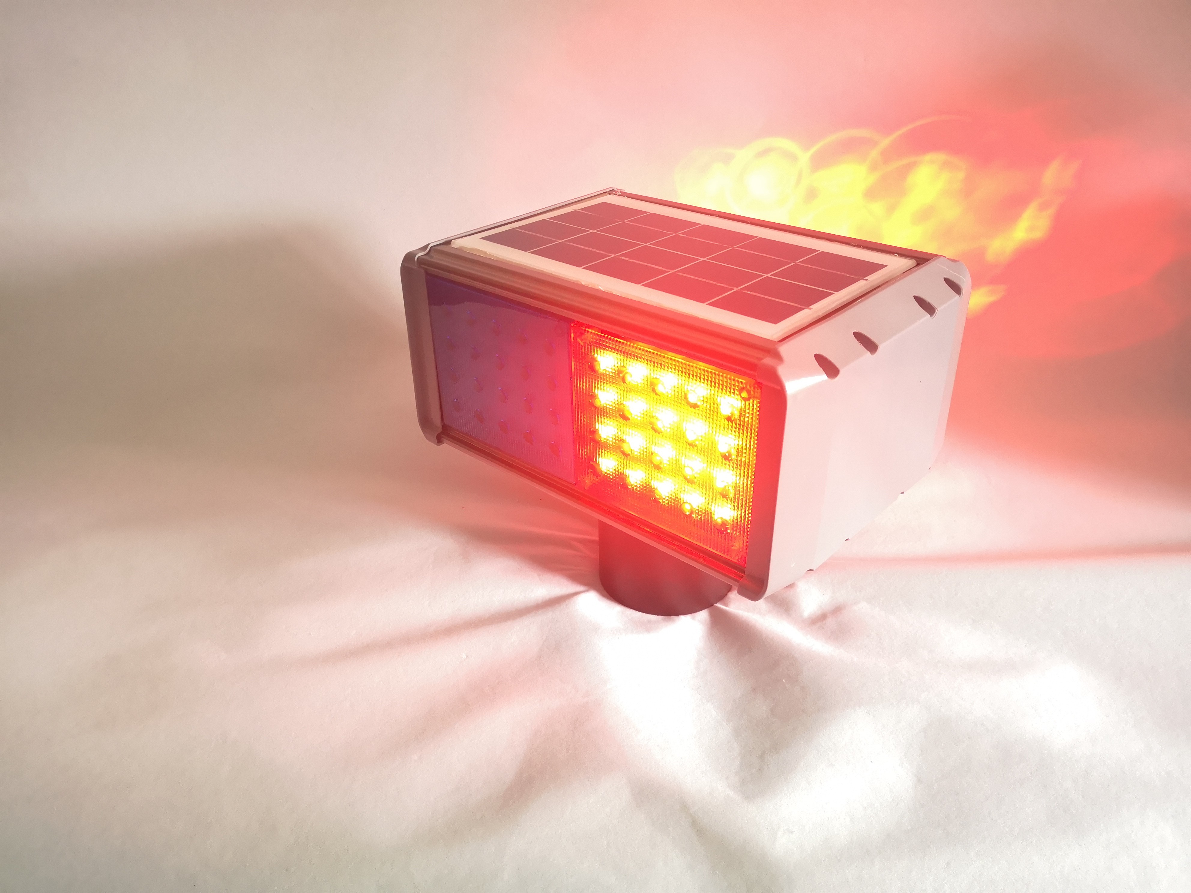 Rechargeable LED Barricade Warning Lights / Beacon Strobe Light ABS And PC Material Made