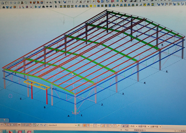 Portal Frame Steel Structure Warehouse Building Construction Drawing