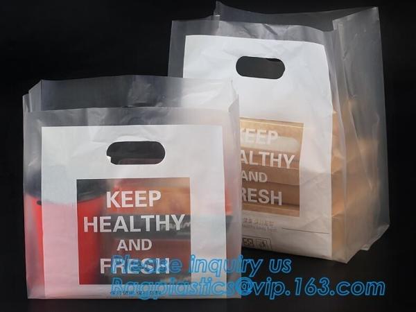 fast food bags, Food grade bakery bread plastic poly bag custom printed opp