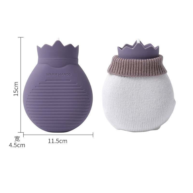 Silicone Hot Water Bottle Bag Hand Feet Warmer Leakproof And Odorless For Hot Compress Pain Relief Cold Compress