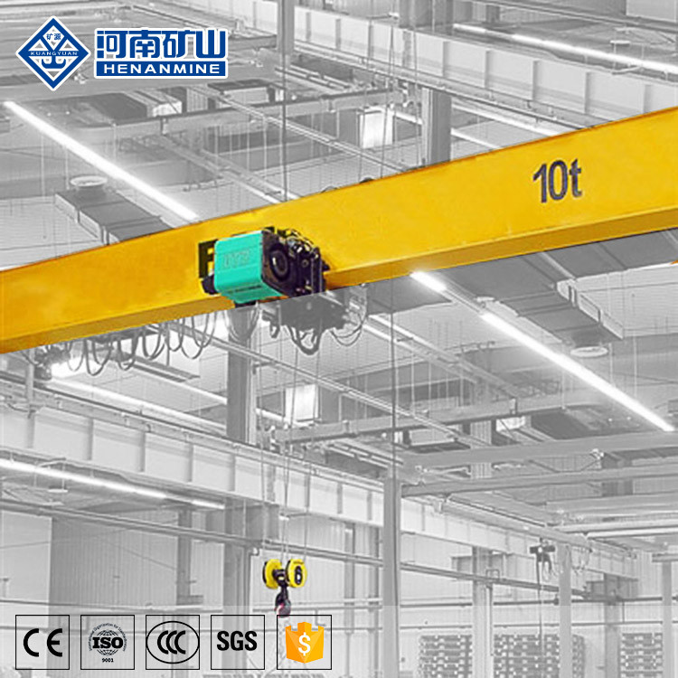 10t Railway / Workshop Overhead Crane Remote Control With European Electric Hoist