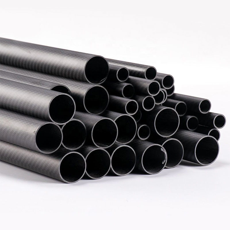 Custom Size Twill Plain Carbon Fiber Tube 14mm 20mm 30mm 80mm 1000mm
