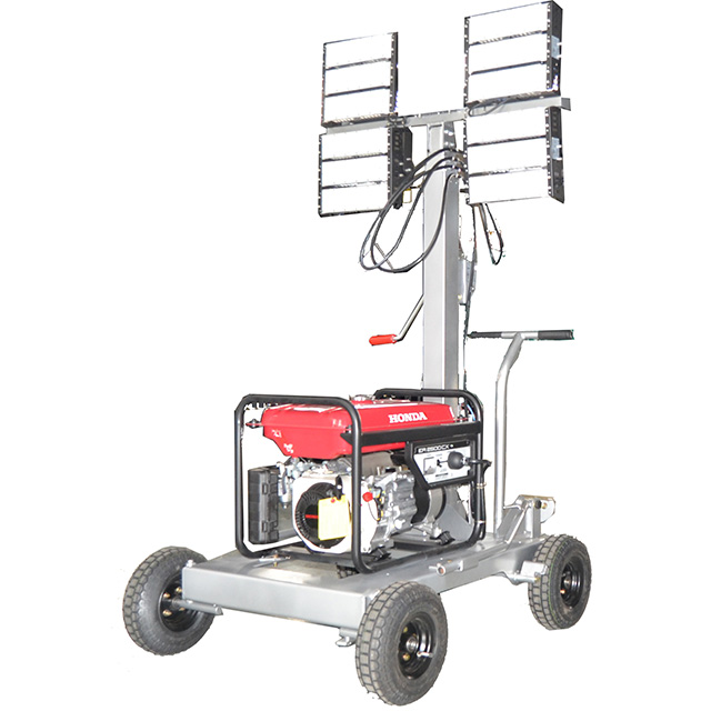 EPA 120L 4x1000w Kubota Portable Light Tower Generator LED