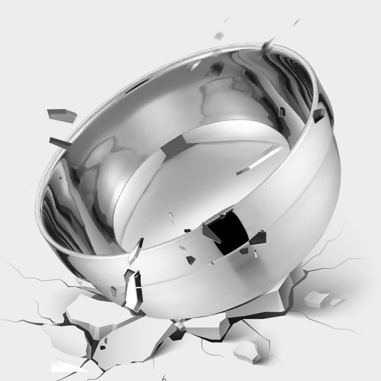Double Walled 304 Stainless Steel Polished Bowls For Kitchen