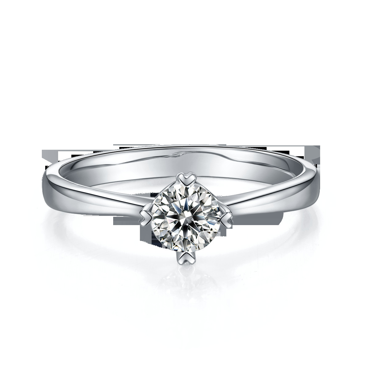 9K With Silver Mosaic Moissanite Jewelry Minimalist Lady Ring