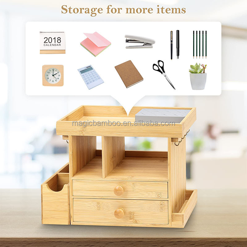 OEM Bamboo Wooden Jewelry Organizer Storage Box With Drawer