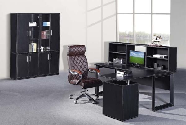 modern leather office manager table furniture/office manager desk leather