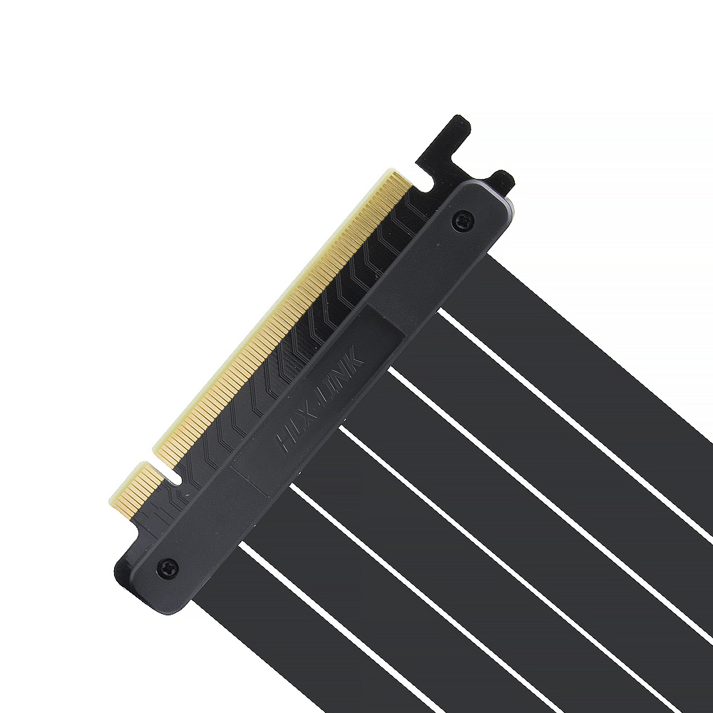 PCI Express Riser Card PCI-E 3.0 x 16 Riser Card Extender Ribbon Flexible Extension Cable 90 Degree For Graphic Cards(30cm)