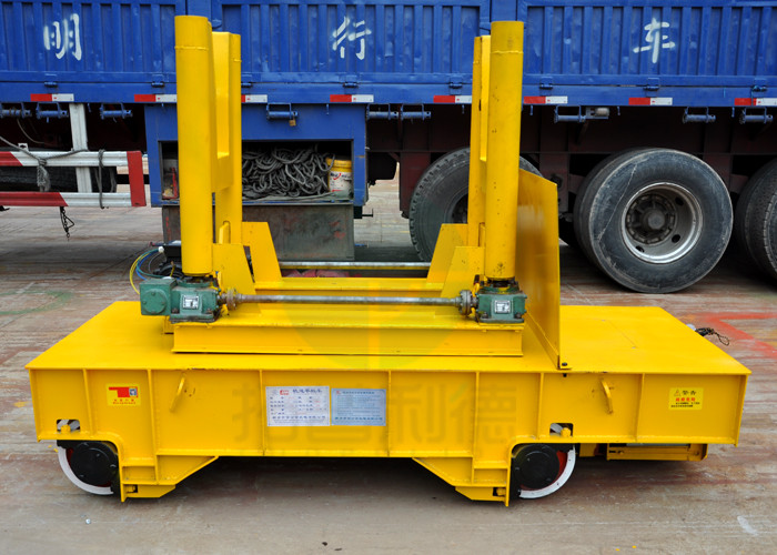 50t Hydraulic Lifting Battery Power Scrap Transfer Car With Dumping Device