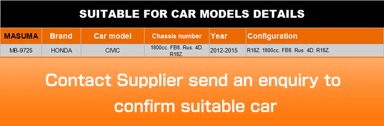 51220-TR0-A01 MASUMA Car Ball Joint for HONDA CIVIC 1800cc. FB8. Rus. 4D. R18Z