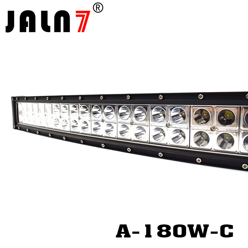 LED Light Bar JALN7 31.5Inch 180W Curved Spot Flood Combo LED Driving Lamp Super Bright Off Road Light LED Work Light