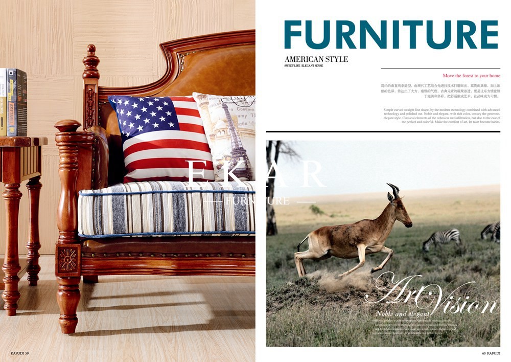 American Style Antique Living Room Furniture Sofa Sets