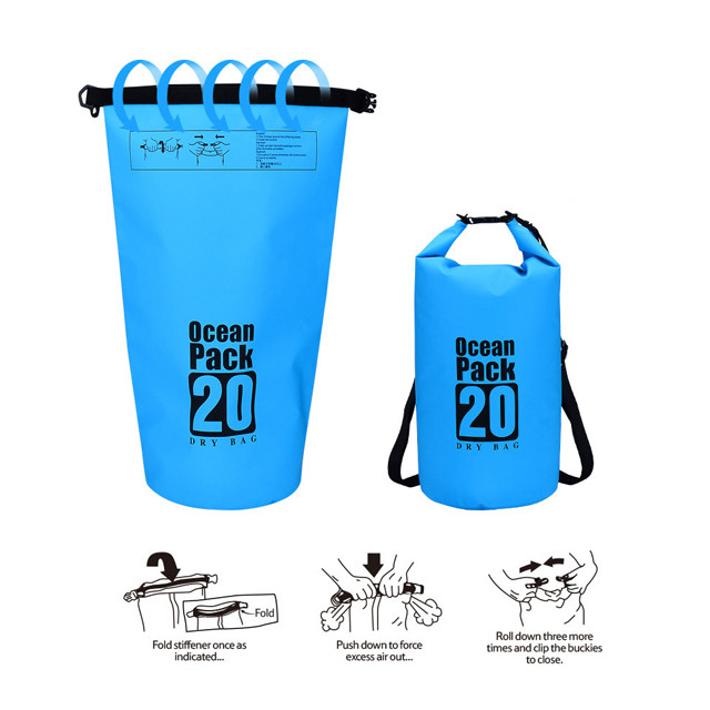 Customized PVC Waterproof Dry Bag For Floating Lightweight Easy Carry