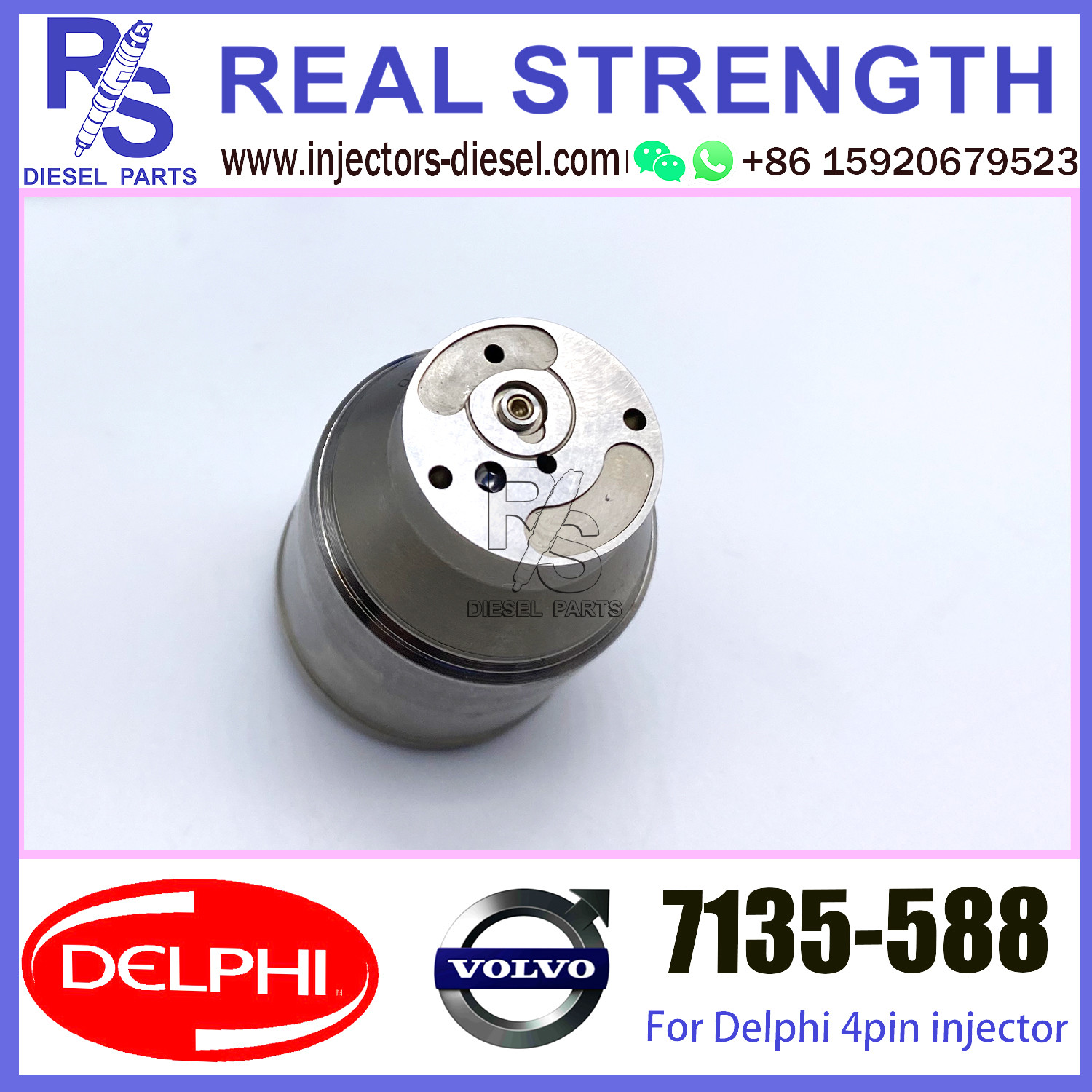 4 Pin Delphi Injector Solenoid Valve 7135588 7135-588 21340612