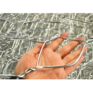 Slope Rockfall Protection Hexagonal Gabion Box 2*1*1m Woven Mesh Type