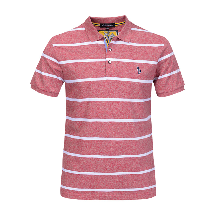 Custom polo logo mens striped t shirt embroidery,custom made polo t-shirt