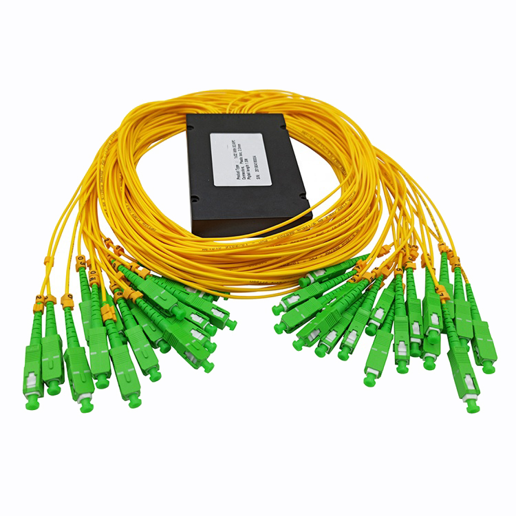 1x2 1x4 Plc Single Mode Fiber Splitter Epon Splitter With Connector Sc Apc