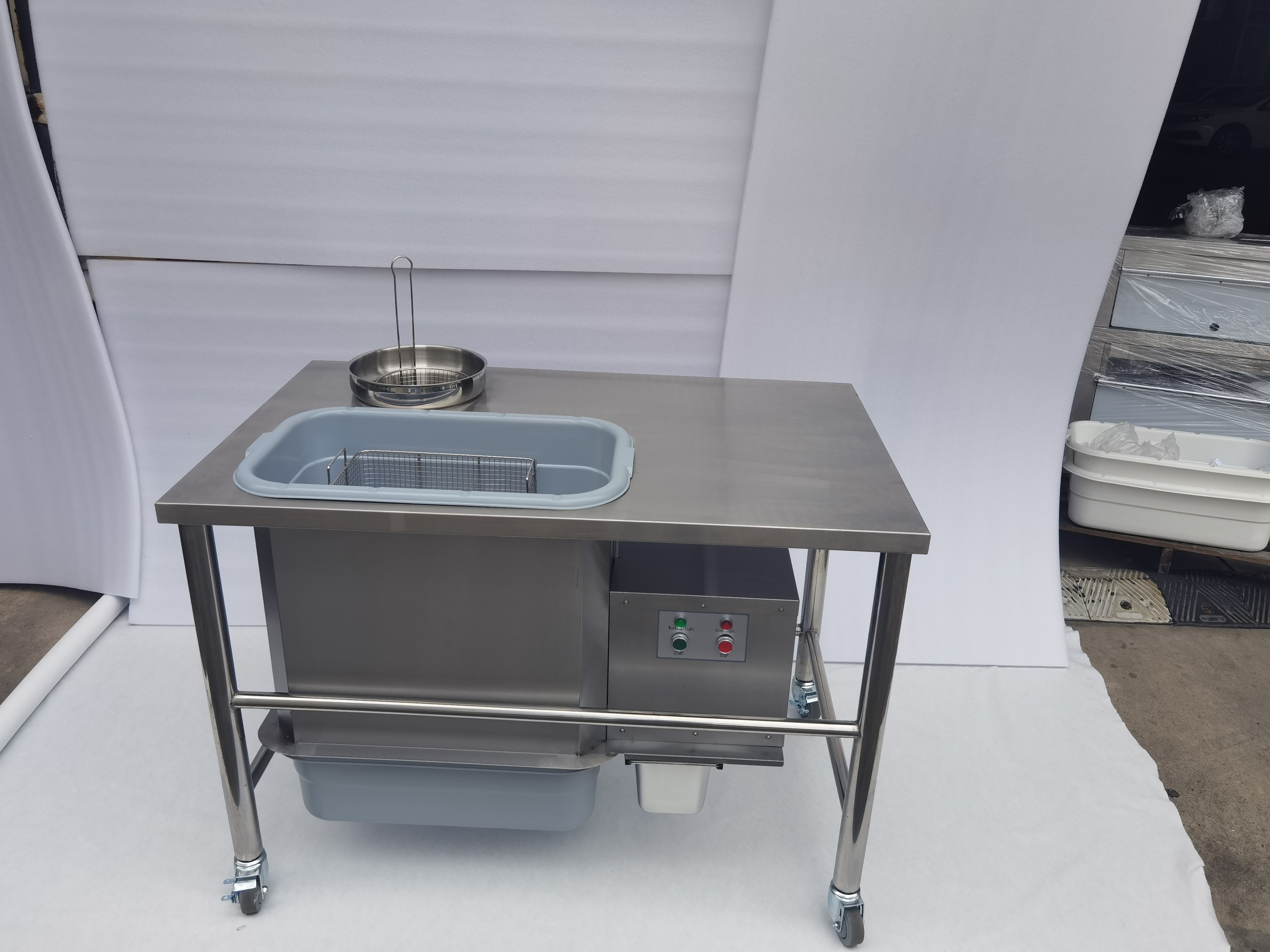 Breading Table 304SUS Automatic Commercial Electric Chicken Breader Table