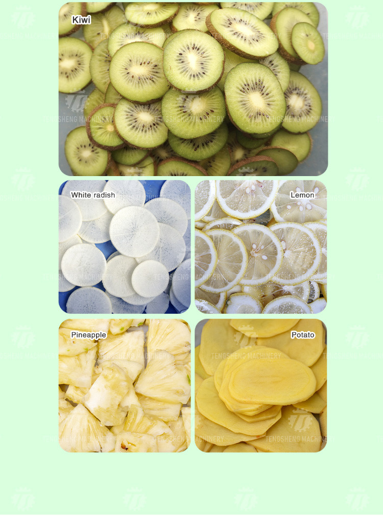 Industrial 1HP Multi-function strawberry slicer vertical melon and fruit slicing, slicing and dicing machine