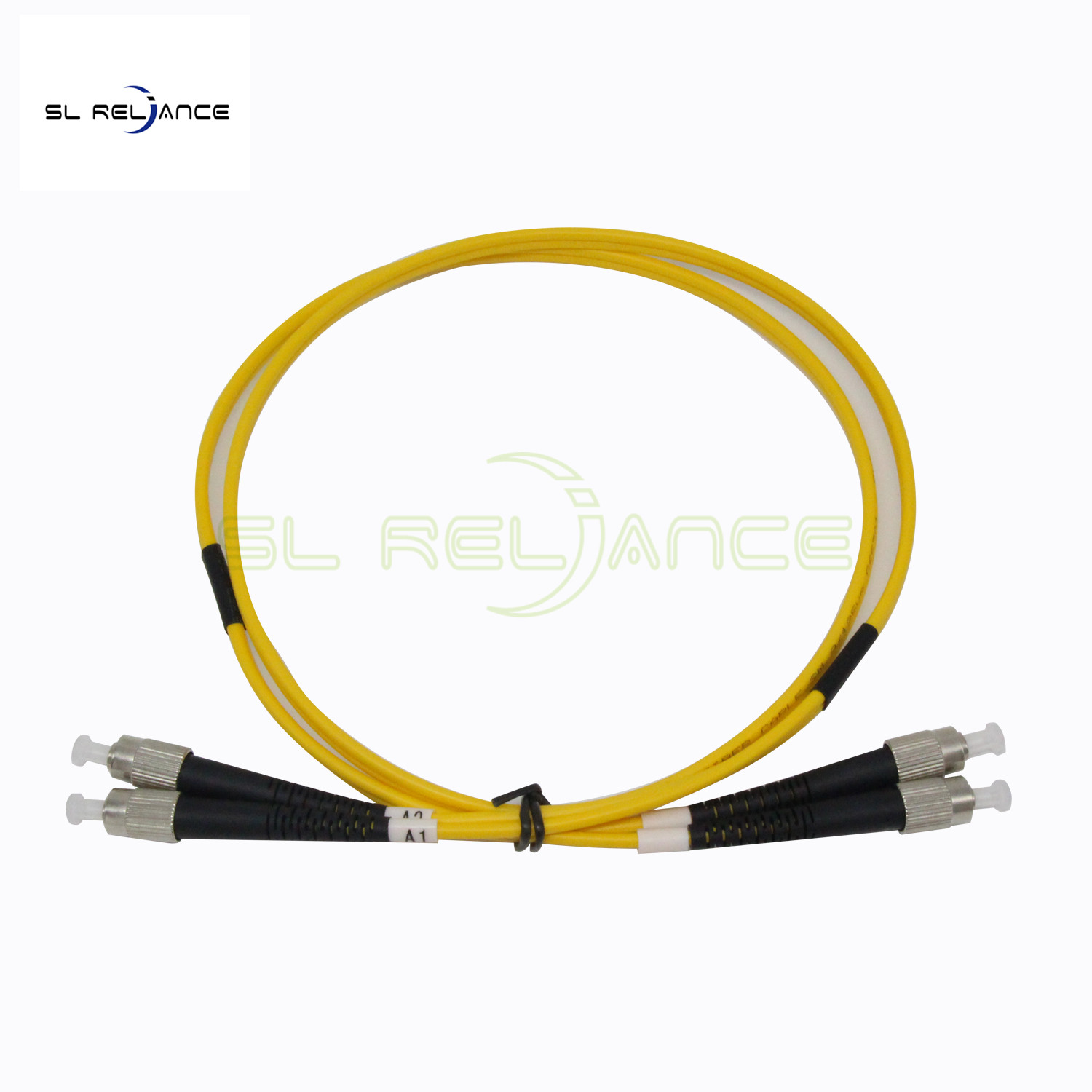 CE ROHS 3m Single Mode Duplex Patch Cord , Fc To Fc Fiber Optic Cable