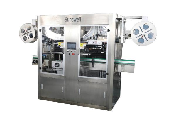 Round Bottle PVC Shrink Sleeve Labeling Machine With Electrical Heating Shrink