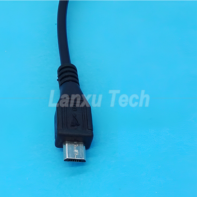 USB Micro B Male to Female Extension on off Push Button 501 Switch Cable