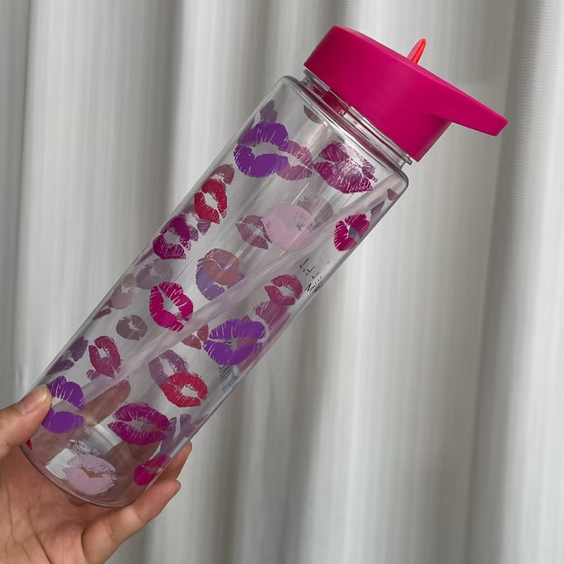 Renewable RAS Handle-equipped Single-layer Straight-topped Water Bottle 700ml Plastic Sports Water Bottle GRS Certified