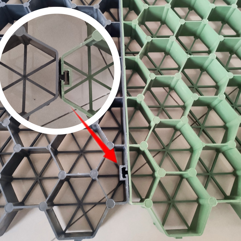 38mm-70mm Height Plastic Interlocking Gravel Grass Paving Grid for Strengthening Soil