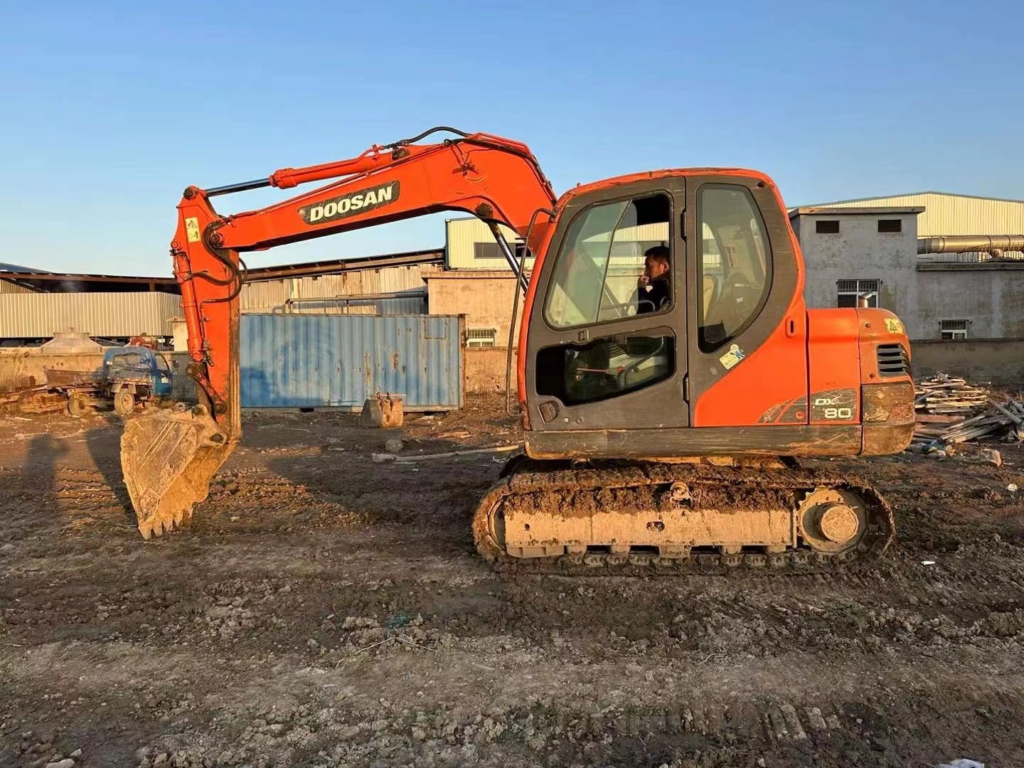 8 Ton Used Doosan DX80 Excavator Hydraulic Crawler Digger