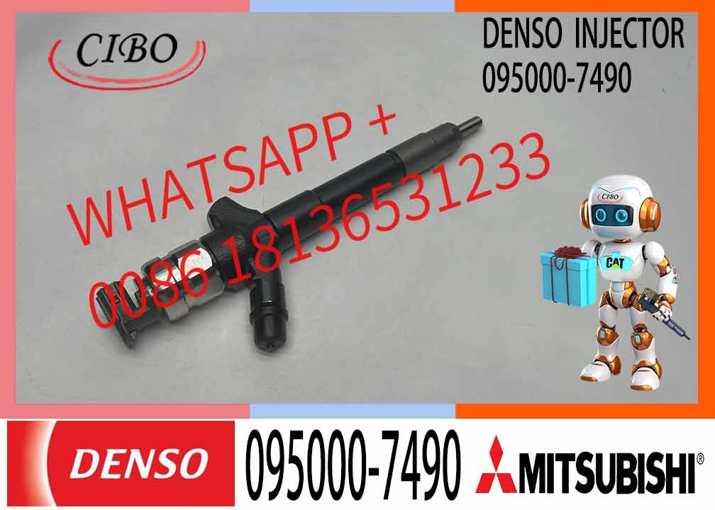 High Quality Mitsubishi L200 Engine Diesel Fuel Injector Common Rail Injector Assembly 095000-7490 1465A297