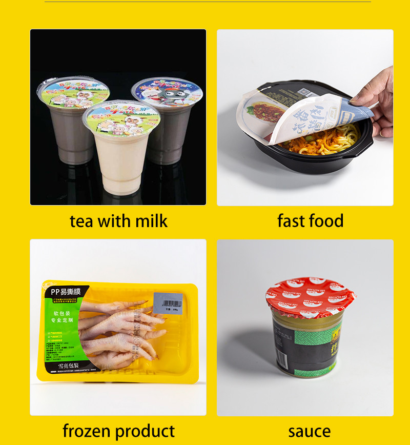 Top Sealing Peelable Film High Barrier Resealable Packaging ISO/FDA Certified Custom Sizes & Recyclable Bulk