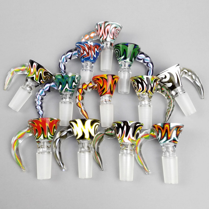 Beautiful male female glass pipe bowls Smoking Accessories for Bongs