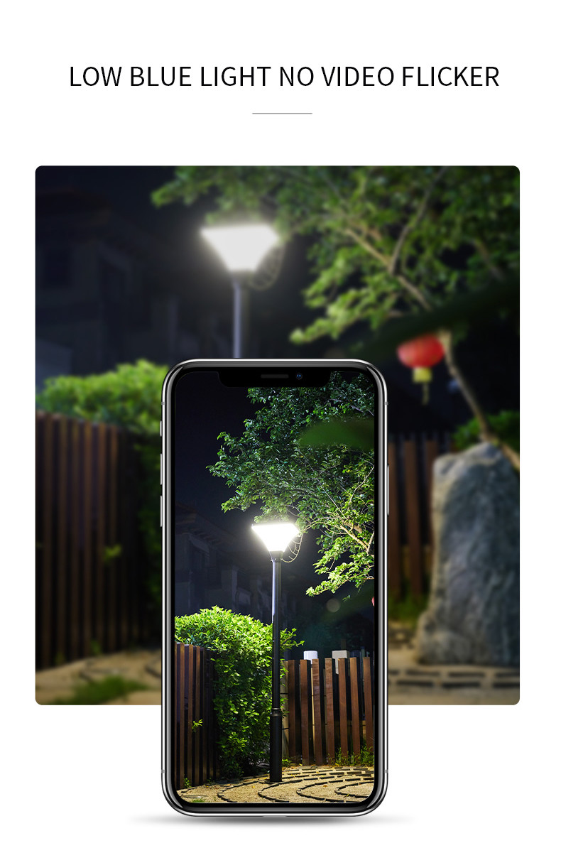 20w 30W LED Solar Panel Garden Pole Lights For Outside Shed Yard