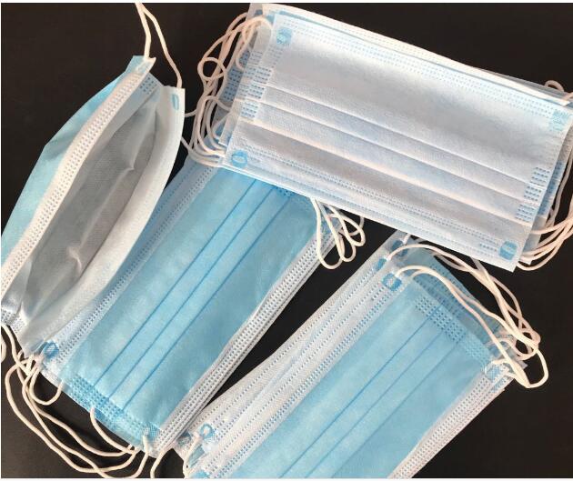 Antiviral Disposable Face Mask 3 Ply Non Woven Fabric High Bacteria Filtration