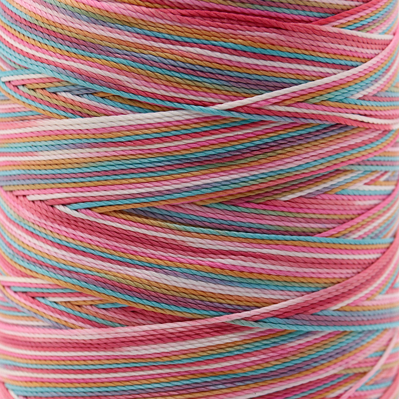 250g Multicolor Rainbow Thread 100% Polyester For Weaving Crafts Domestic Sewing Thread