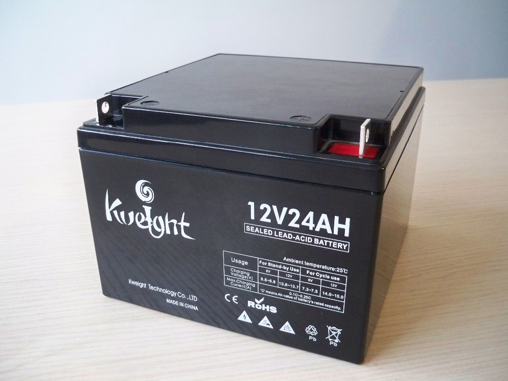 Solar Storage 12V 24AH Deep Cycle Battery Sealed Lead Acid Agm Batteries