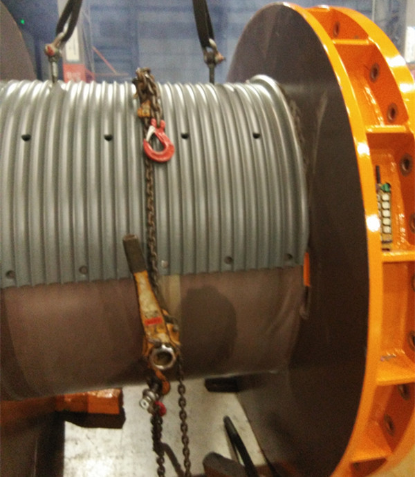 Special Grooved For Wire Rope Winding Spooling System Winch Drum For Construction