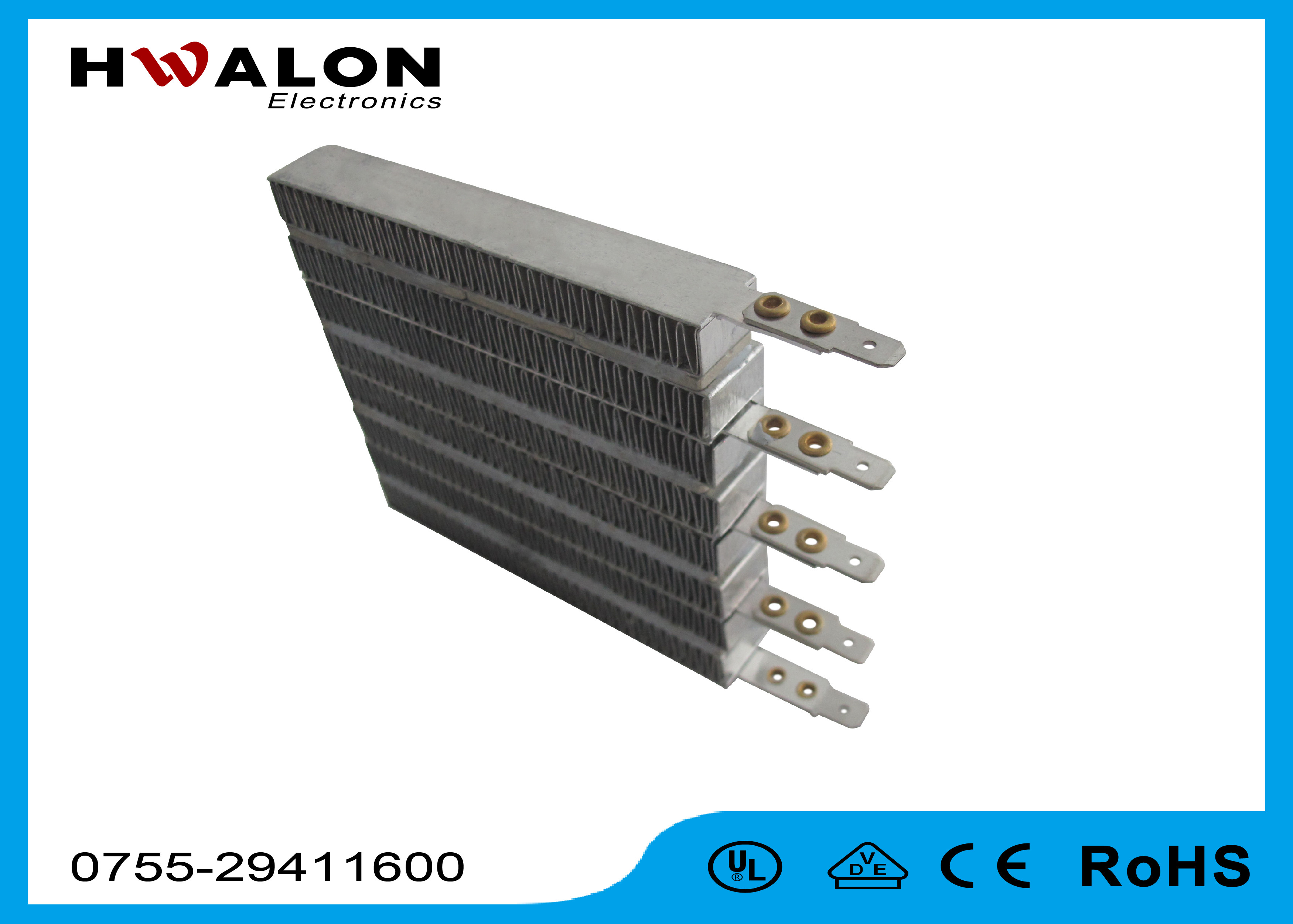 Facial Sauna / Humidifier PTC Air Heater Ceramic Heating Element With Safety Fuse Protection