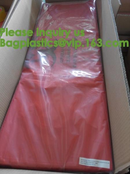 Yellow Bags Danger Biological Hazard,Biological Hazard Clipseal Bag,Biohazard
