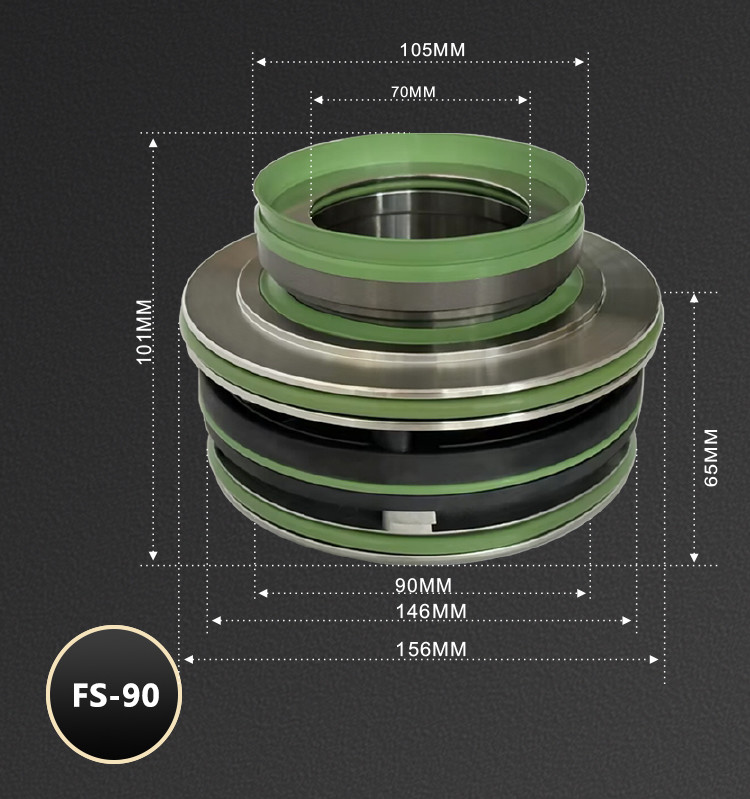 BERGMAN replace Flygt Pump seal 8009330 FS-90mm 3301 3315 5150.350 metal frame cartridge Mechanical Seal