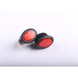 3 Way 3P Red Button T85 Oval Rocker Switch With Various Levers And Terminals