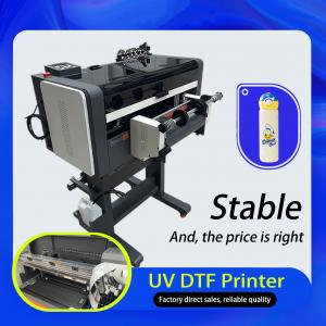 All In 1 UV DTF Printer PET Film Transfer Printing Machine Golden Foil Film Laminating Manufactures