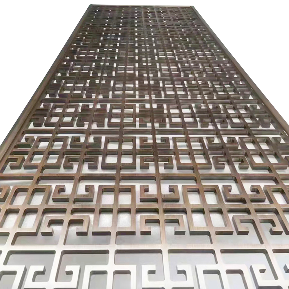 Metal screens vertical decorative room divider