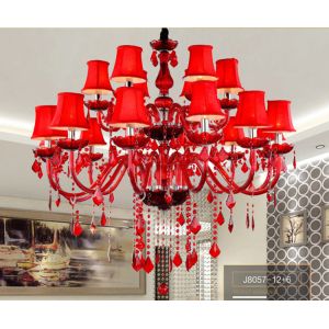 Customization E14 Light Source Crystal Candle Chandelier AC 85 - 265V