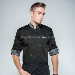 New Products Custom Soft Chef Garment Double Row Buttons Cooking Uniform for