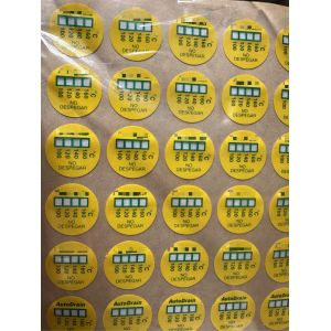 Customized Temperature Measuring Irreversible High Temperature Sensitive Labels