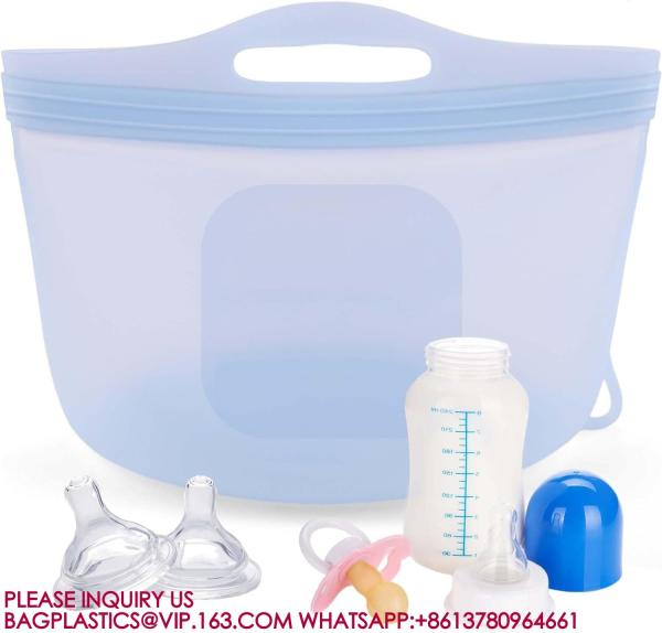 Microwave Steam Bags Bottles Reusable Silicone Microwave Steam Bags For Baby